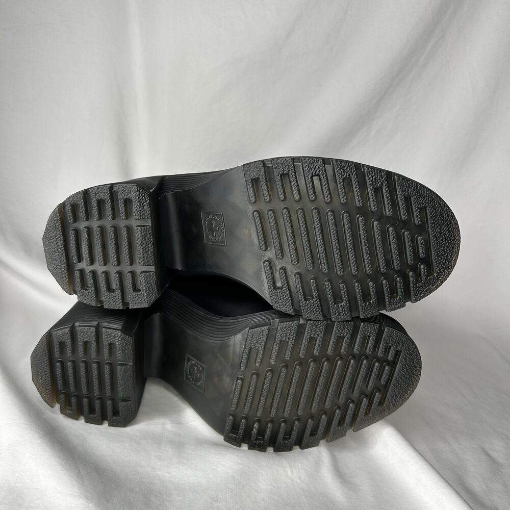 Dr. Martens Gaya Chelsea Strap Black Patent Sendal Leather Heeled Boots Womens 7 - Picture 9 of 9